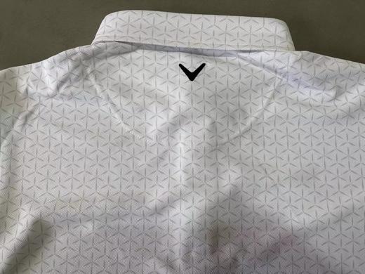 Callaway 高尔夫男士 几何印花刺绣标polo衫短袖UPF15 透气速干 商品图7
