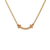 【95新】Tiffany & Co.蒂芙尼Tiffany T 系列迷你18K玫瑰金满钻Smile笑脸项链 链长约45cm女士260126AK49 商品缩略图0