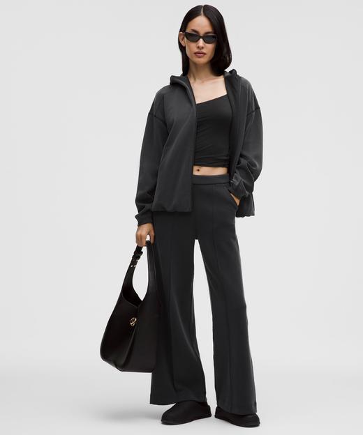 LULU 女士春季新款莫代尔阔腿休闲长裤 Z-15820 商品图3