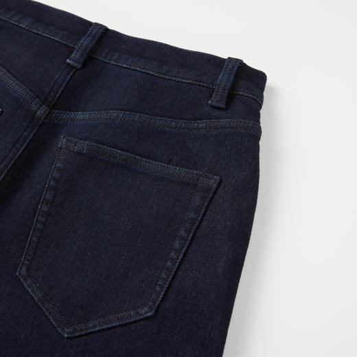 ROMI STUDIO“随性丹宁”斜纹棉加绒弹力水洗阔腿牛仔裤RW24AX80726 商品图1