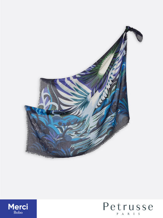 Petrusse 贝图丝 ISADORA 暮光羽纱 羊毛方巾 商品图0