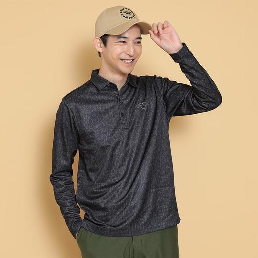 Callaway男士高尔夫 叶子印花拉绒polo衫长袖 舒适保暖 商品图6