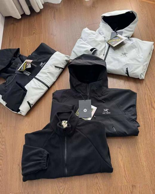 F013004压胶logo三合一可拆卸内胆男士硬壳抓绒冲锋衣 商品图2