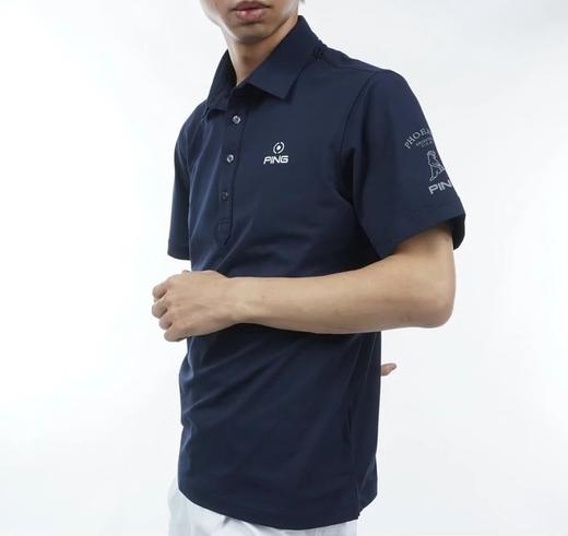 PING 高尔夫男士 夏季网眼透气 运动休闲polo领短袖T恤 商品图2
