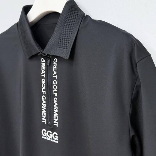 GGG高尔夫 男女同款 凉感半拉链短袖Polo衫 吸水速干 商品图3