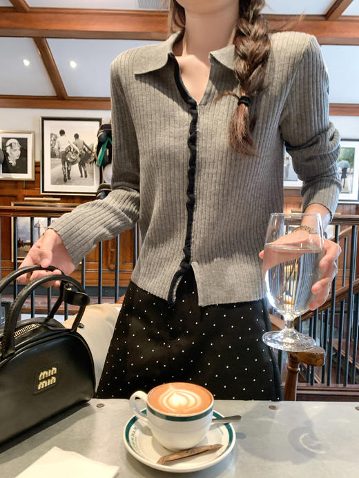 <曾小咸推荐>2.13现货秒杀 ！微信超特价！2色韩系撞色针织衫 日常169.99 立减90 秒杀79.99！！ 商品图5