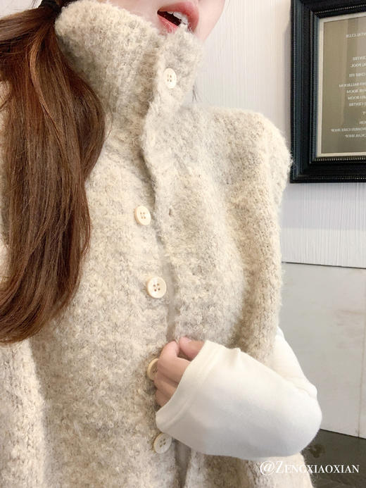 <曾小咸推荐>2.14现货秒杀 ！微信超特价！韩系叠穿高领马甲 日常169.99 立减90 秒杀79.99！！ 商品图13