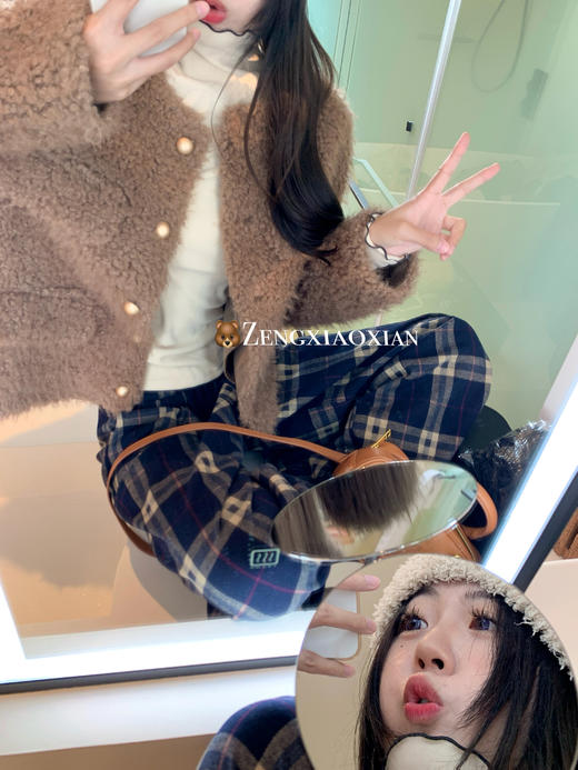 <曾小咸推荐>2.13现货秒杀 ！微信超特价！2色格子抽绳休闲裤 日常189.99 立减100 秒杀89.99！！ 商品图8