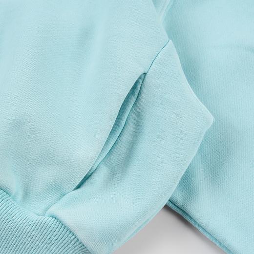 GOODBAI 新款做旧花体印花logo短款连帽长袖拉链外套女 商品图4