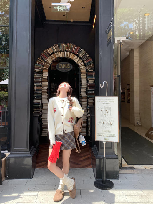 <曾小咸推荐>2.8现货秒杀 ！微信超特价！韩系复古格子半身裙（短款） 日常119.99 立减50 秒杀69.99！！ 商品图5