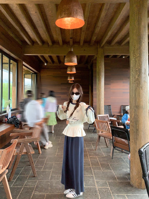 <曾小咸推荐>2.13现货秒杀 ！微信超特价！辣妹撞色收腰长袖T恤 日常169.99 立减90 秒杀79.99！！半身裙 秒杀89.99！ 商品图7