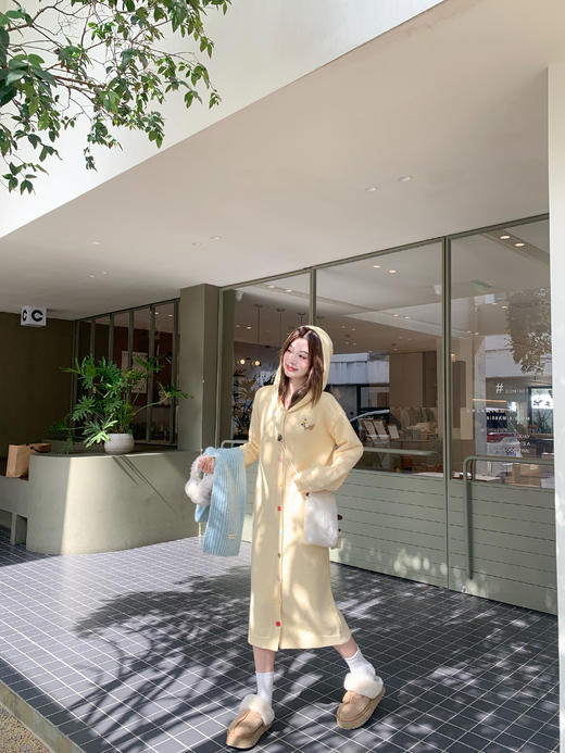 <曾小咸推荐>2.13现货秒杀 ！微信超特价！彩色纽扣连帽针织连衣裙 日常249.99 立减160 秒杀89.99！！ 商品图7