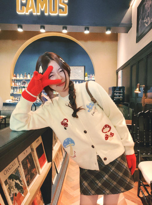 <曾小咸推荐>2.8现货秒杀 ！微信超特价！韩系复古格子半身裙（短款） 日常119.99 立减50 秒杀69.99！！ 商品图6