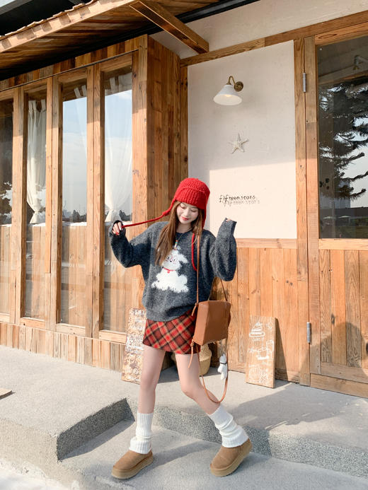 <曾小咸推荐>2.13现货秒杀 ！微信超特价！小狗印花毛衣 日常199.99 立减110 秒杀89.99！！格子半身裙 日常139.99 立减70 秒杀69.99！！ 商品图10