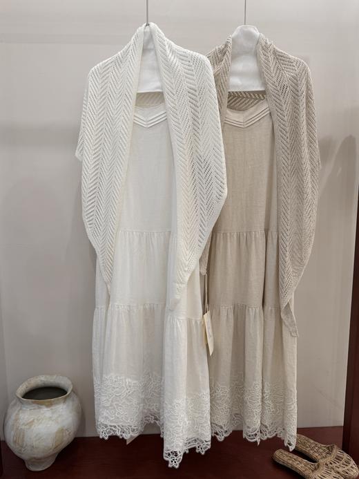 【门店同款】ENJOY春季“序光之旅”蕾丝花边披肩连衣裙 169694554 商品图0