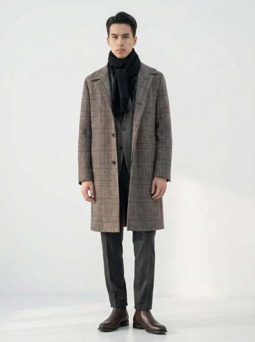 「素色16款」阿拉善白绒纯山羊绒水波纹围巾 商品图5