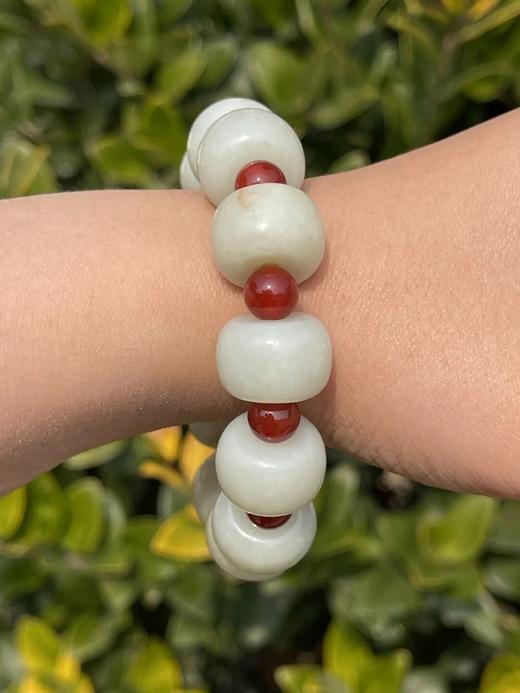 白玉大剁珠手链，顺丰包邮 商品图11