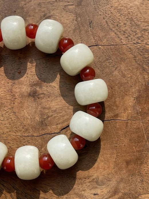 白玉大剁珠手链，顺丰包邮 商品图7