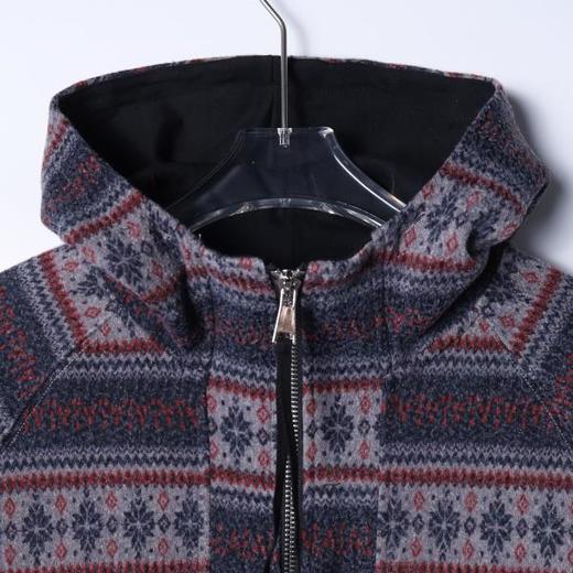 SDSA男士秋冬新款痞帅男装潮牌撞色条纹半拉链立领连帽卫衣百搭 商品图1