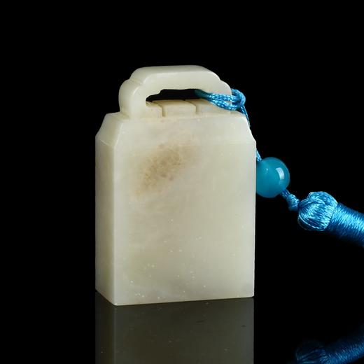 孤品17735老挝石藕粉冻博古扁章书画闲章引首章-2.9*1.5*4.5cm 商品图2