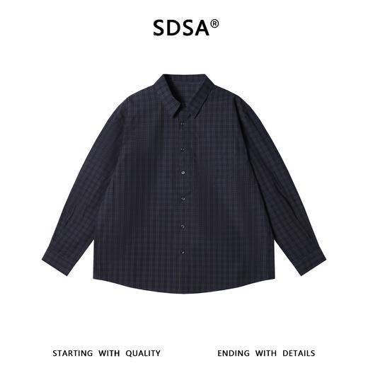 265009SDSA男士春夏新款痞帅男装韩版经典撞色格纹格子长袖衬衫百搭时尚 商品图1