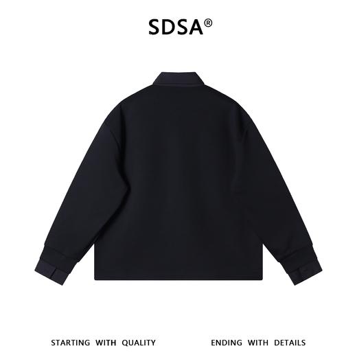 56002SDSA男装2026新款高贵轻奢韩版时尚拼接撞色假两件翻领卫衣百搭 商品图5