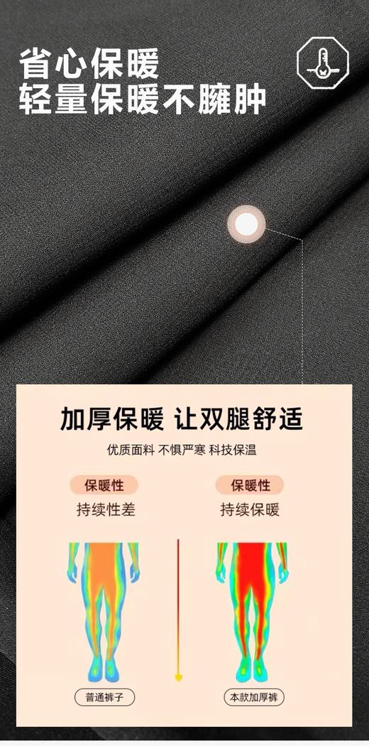 4158m 政企精英 专属定制 莱恩绵羊毛复合软壳通勤裤秋冬户外加绒防水长裤 商品图2