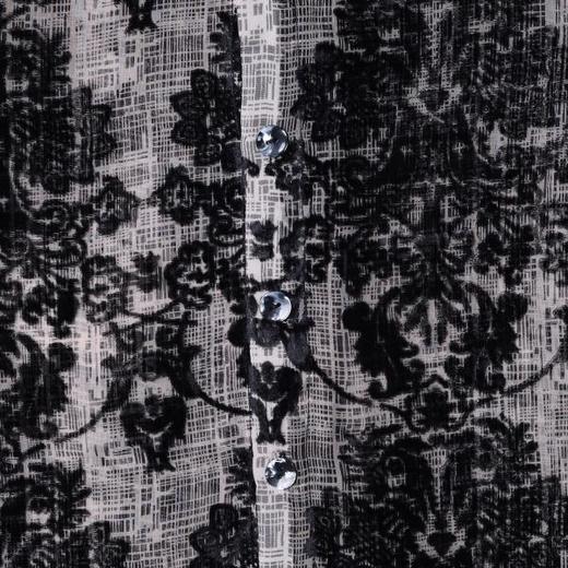 26CS15SDSA男装2026新款高贵轻奢时尚简约重工花卉立领衬衫百搭宽松衬衣 商品图3