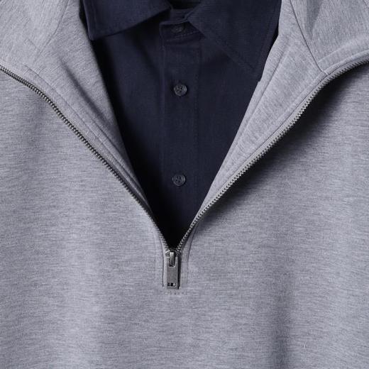 WY730SDSA春夏新款痞帅男装美式潮牌半拉链立领假两件卫衣百搭宽松上衣 商品图2