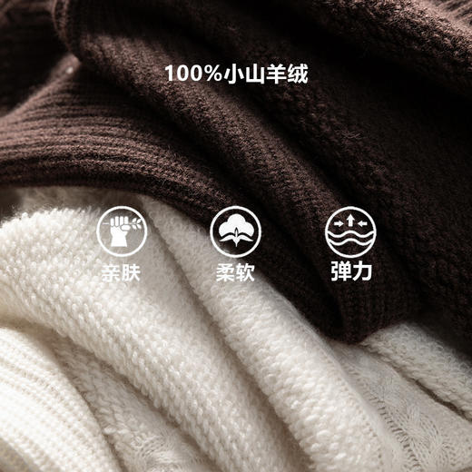 100%Baby小山羊绒~简约半高立领绞花毛巾绣开衫外套BABY260479 商品图1