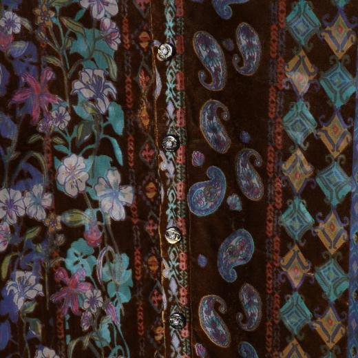 26CS06SDSA男士秋冬新款痞帅男装潮牌植绒植绒花卉立领长袖衬衫百搭休闲 商品图2