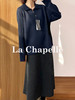 专柜实拍【绵羊毛/柔软亲肤】拉夏贝尔/La Chapelle法式高级感翻领半拉链针织衫松弛慵懒感套头毛衣 商品缩略图6