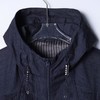 SDSA男士春夏新款痞帅男装美式时尚拼接拉链立领连帽夹克外套百搭 商品缩略图1