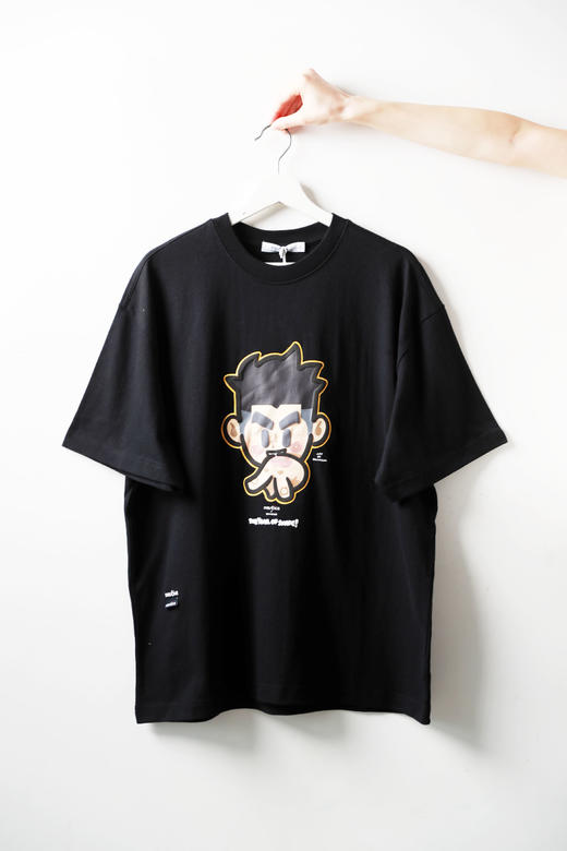 复古大印花tee，面料是真的棒。街头美式圆领正肩宽松t恤E013188 商品图7