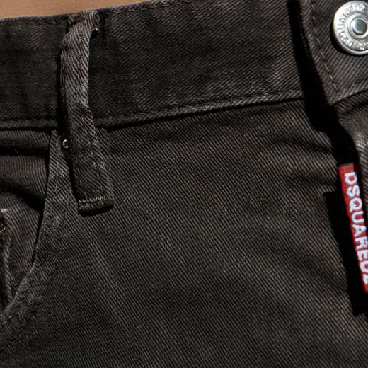 DSQUARED2 男士字母徽标标签“642”修身牛仔裤 深灰色 S74LB1774 S39781 143 商品图3