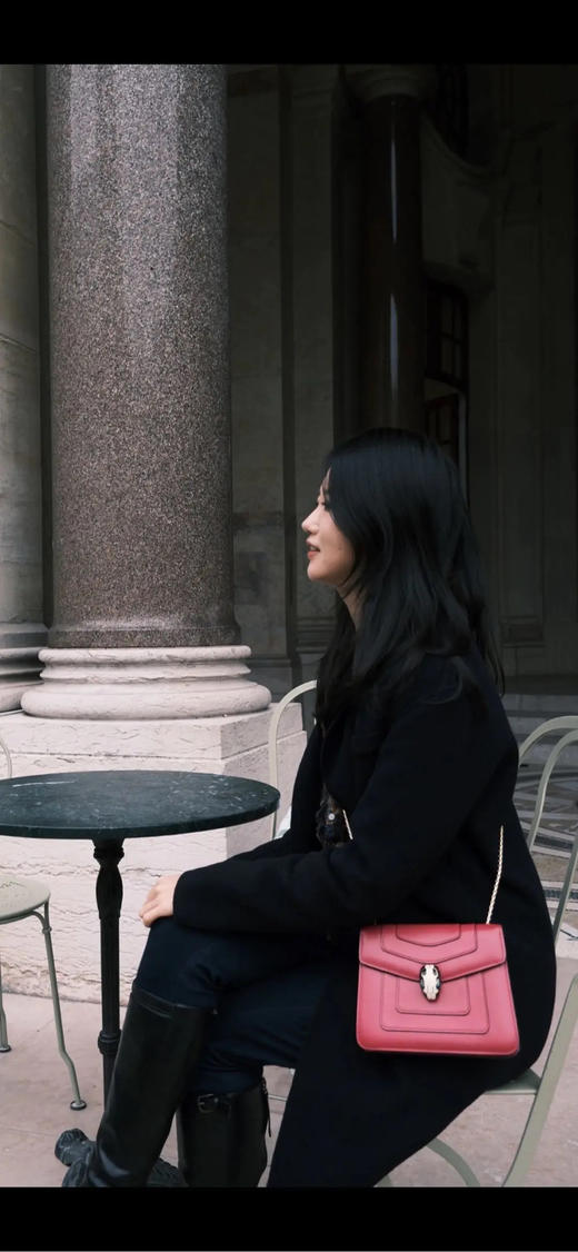 宝格丽 小号 酒红色 牛皮 蛇头包 商品图2