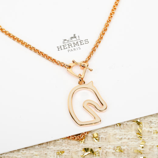 爱马仕 马年限定珐琅镂空项链（XTY） 商品图2