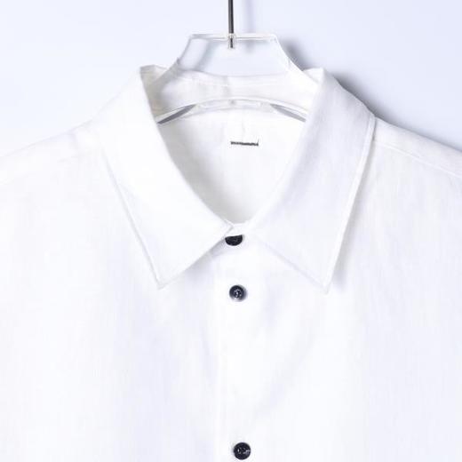 SDSA男装2026新款高贵轻奢时尚纯色简约翻领长袖衬衫休闲百搭衬衣 商品图1