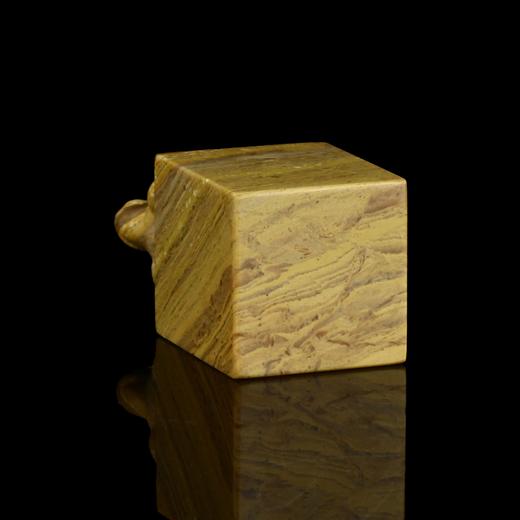 孤品17703 木纹石龟钮方章姓名章书画印章藏书印-2.5*2.5*4.8cm 商品图4