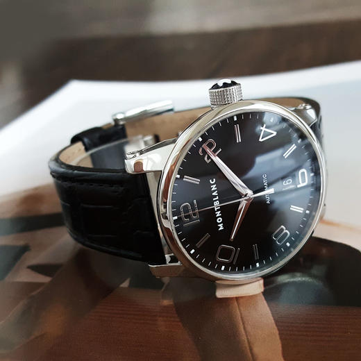 【95新】MONTBLANC 万宝龙U0105812自动机械机芯日期显示39MM（男款）时光行者系列精钢130126NJS19 商品图4