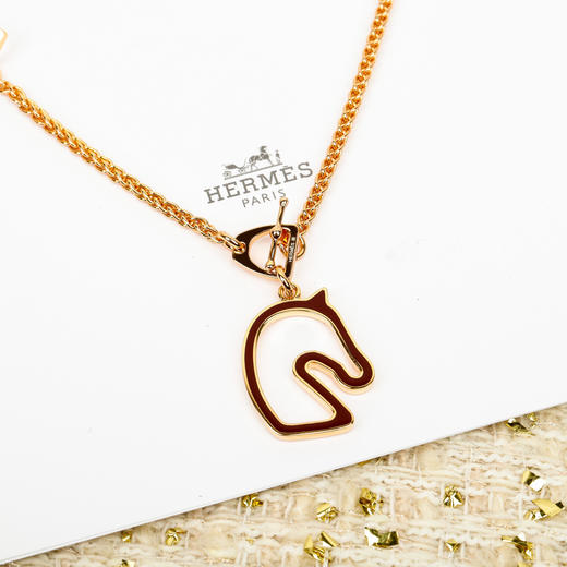 爱马仕 马年限定珐琅镂空项链（XTY） 商品图3