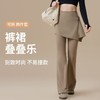 【别致时尚❗️不易撞款】屁帘瑜伽裤加绒女高腰显瘦提臀假两件健身裙裤运动普拉提训练长裤。jc 商品缩略图0