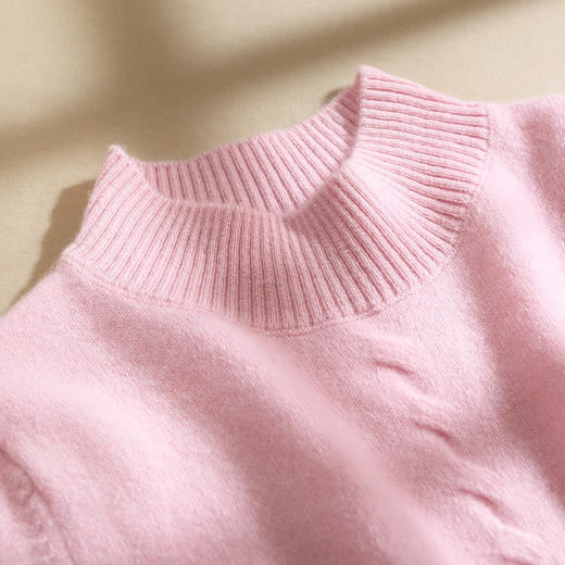 PALUOPO/PL 100%山羊绒 半高领童衫ET23882R/约重145g帕罗 商品图2