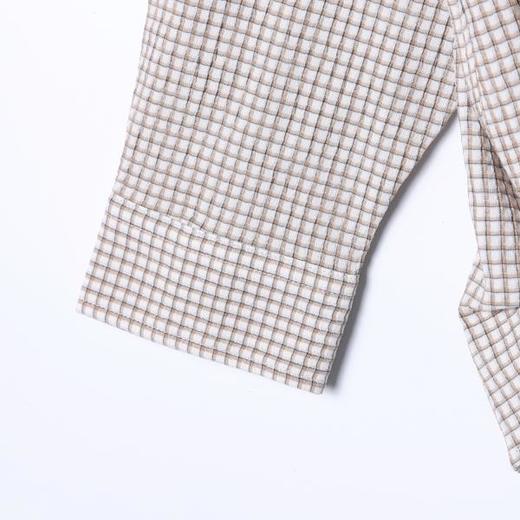 SDSA男装2026新款高贵轻奢潮牌时尚格子前短后长设计长袖衬衫百搭 商品图3