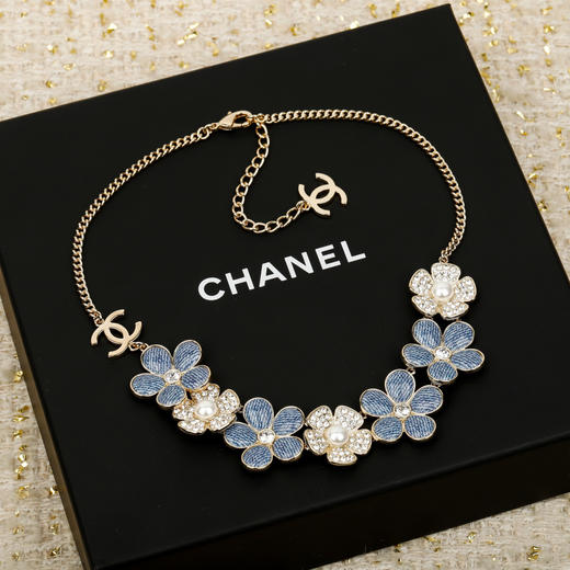 香奈儿 仿牛仔花花双c项链（XTY） 商品图5