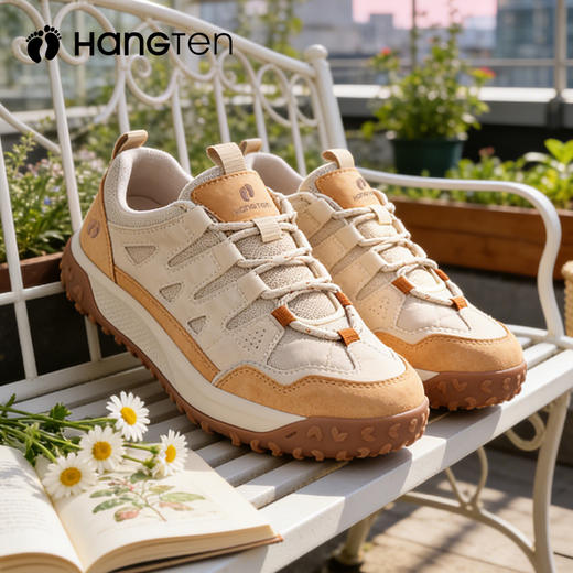HANGTEN欢腾2026春季新款女士耐磨防滑休闲户外登山徒步鞋W6275011D 商品图0