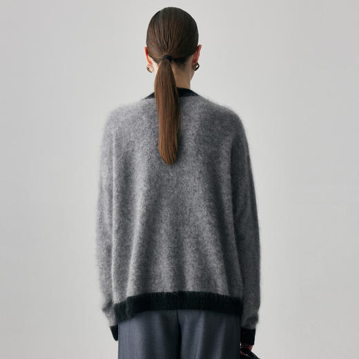 【咕咕同款】PALUOPO/PLV领女开衫ET2F8106R/约重325g帕罗 商品图4