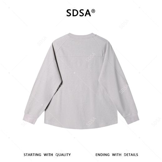 6622003SDSA男装2026新款高贵轻奢韩版肌理感圆领长袖T恤百搭时尚上衣 商品图5