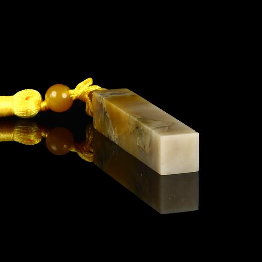 孤品17719昌化石博古钮小方章硬笔小章料落款章-1.0*1.0*6.3cm 商品图4