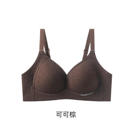 【拍1发2无痕螺纹秋冬磨毛提拉内衣】女小胸提拉聚拢无钢圈收副乳防垂文胸罩 商品图7